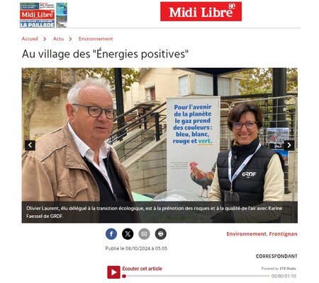 Article Midi Libre : Au village des 