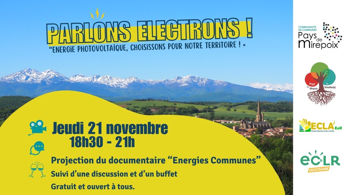 Projection et discussions sur les énergies renouvelables à Mirepoix